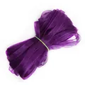 Faisceau de ruban organza violet translucide pour bricolage et accessoires - Violet foncé
