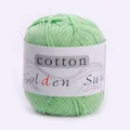 Weiches hellgrünes Baumwollgarn-Knäuel zum Stricken von Babykleidung und Basteln - 1 Knäuel/Pack / Cyan Grün