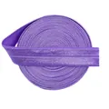 Elastic stretch band ribbon in deep purple color for DIY sewing and crafts - 15mm Width, 5 Yards/Roll / Deep purple