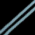 Light blue 15mm lace trim with intricate circular embroidery for DIY accessories - 15mm / Light Blue