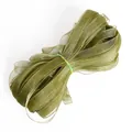 Ruban d'organza en mousseline vert olive pour loisirs créatifs et emballage cadeau - Vert olive