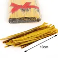 Laccetti metallici dorati da 10cm per fai-da-te e decorazione di confezioni regalo - 4mm x 10cm / Oro