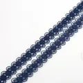 Navy blue 15mm lace trim ribbon featuring a clover floral pattern for DIY hair accessories - 15mm / Navy Blue