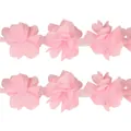 5 cm rosa Chiffon Blumen Spitze Band für DIY Handwerk und Hochzeitsdekorationen - Rosa