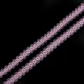 15mm pink floral lace ribbon with scalloped edges for DIY hair accessories and sewing - 15mm / Light Pink