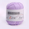 Lavendelfarbenes Baumwollgarn von Golden Sun für DIY-Häkel- und Strickarbeiten - 1 Knäuel/Pack / Helllila