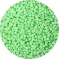 Lichtgroene doorschijnende glaskralen voor doe-het-zelf sieraden en handwerk - 3mm (Opening 0,8mm, 450g/Verpakking) / Fruitgroen