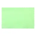 Light green double-sided velvet cleaning cloth with sawtooth edges for jewelry and lenses - Fruit Green