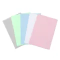 Microfiber silver polishing cloths in 5 macaron colors with zigzag edges for jewelry cleaning - Multicolor