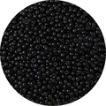 Glanzende zwarte ronde glaskraaltjes voor DIY sieraden maken handgemaakte armbanden - 3mm (Opening 0,8mm, 450g/Verpakking) / Zwart