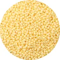 Grote set ivoorkleurige glazen rocailles voor handgemaakte sieraden en kettingen - 3mm (Opening 0,8mm, 450g/Verpakking) / Ivoor Geel