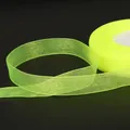 Ruban de mousseline vert néon semi-transparent pour accessoires de cheveux et DIY - Jaune Néon