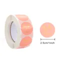 Pink 1-inch Thank You stickers with gold foil lettering for small business packaging - Small Round Label / Pink Base Gold Lettering Supporting Small Business