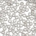 Silver flower-shaped bamboo joint spacer beads for handmade DIY jewelry crafts - Silver Spacer (30 Pieces/Pack)