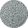 Gladde grijze glazen kralen voor DIY handgemaakte sieraden maken in grote partij - 3mm (Opening 0,8mm, 450g/Verpakking) / Lichtgrijs