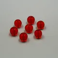 Translucent red glass crystal round beads for DIY jewelry making and bracelets - Red