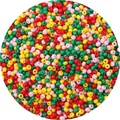 Gekleurde glazen kralen in rood, groen, geel en roze voor het maken van DIY-sieraden - 3mm (Opening 0,8mm, 450g/Verpakking) / Heldere Gemengde Kleuren