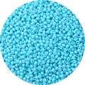 Hemelsblauwe ronde glazen kralen met middengat voor DIY halsketting sieraden maken - 3mm (Opening 0,8mm, 450g/Verpakking) / Hemelsblauw