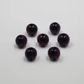 Deep purple translucent 8mm glass beads with smooth finish for DIY jewelry making - Purple