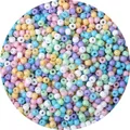 Kleurrijke Macaron glaskralen voor handgemaakte kettingen en armbanden DIY - 3mm (Opening 0,8mm, 450g/Verpakking) / Macaron Mix