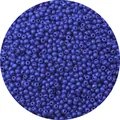 Matte donkerblauwe glazen kralen in bulk voor het maken van DIY kettingen en armbanden - 3mm (Opening 0,8mm, 450g/Verpakking) / Saffierblauw