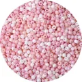 Mix van roze en witte glazen kralen met een middengat voor DIY-sieraden maken - 3mm (Opening 0,8mm, 450g/Verpakking) / Lichtroze Mix