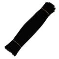 Macro detail of black fuzzy pipe cleaners bundle for creative DIY handmade crafts - 5mm x 30cm / Black