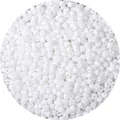 Gepolijste witte glazen kralen voor doe-het-zelf kettingen en armbanden in bulkverpakking - 3mm (Opening 0,8mm, 450g/Verpakking) / Wit