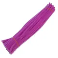 Macro view of bundled purple chenille stems for creative DIY handicrafts and flower making - 5mm x 30cm / Light Purple