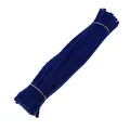 Macro shot of royal blue chenille stems tied in bundles for creative DIY crafts - 5mm x 30cm / Dark Blue