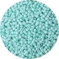 Glanzende muntgroene glazen kralen voor DIY handgemaakte armbanden en kettingen - 4mm (Opening 1mm, 450g/Verpakking, ca. 7000 stuks) / Lichtblauw