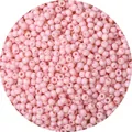 Pastelroze glazen kralen voor DIY sieraden maken met een gladde matte afwerking - 4mm (Opening 1mm, 450g/Verpakking, ca. 7000 stuks) / Dieproze