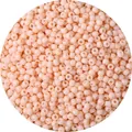 Vleeskleurige roze glazen kralen met gladde afwerking voor DIY-sieraden maken - 4mm (Opening 1mm, 450g/Verpakking, ca. 7000 stuks) / Bleekgroen