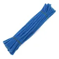Single bundle of deep blue chenille stems for creative DIY crafts and handmade toys - 5mm x 30cm / Lake Blue