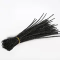 Single bundle of black chenille pipe cleaners for DIY crafts and handmade accessories - 5mm x 30cm / Black