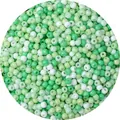 Groen en wit gemengde glazen kralen voor handgemaakte DIY-sieraden en knutselwerkjes - 4mm (Opening 1mm, 450g/Verpakking, ca. 7000 stuks) / Groene Tinten Mix