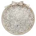 Mix di perline a tubo argentate e perline bianche in un vassoio decorativo dorato - Stile Forme Miste / 1.5-4.5mm (20g/Confezione) / Bianco