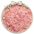 Assortimento di perline di vetro rosa e tubi per gioielli fai da te in vassoio - Stile Forme Miste / 1.5-4.5mm (20g/Confezione) / Serie Rosa