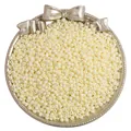 Ivory matte glass seed beads in a silver tray for handmade DIY jewelry crafts - 2mm 20g/Pack (Approx. 1300 Pcs) / Off White