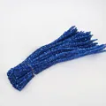 Blue glitter pipe cleaners in a bundle for creative DIY crafts and decorations - 5mm x 30cm / Royal Blue (Glitter)