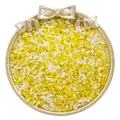 Perline di vetro gialle e bianche e tubicini per creazione di gioielli fai-da-te - Stile Forme Miste / 1.5-4.5mm (20g/Confezione) / Serie Gialla