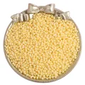 2-4mm matte pale yellow glass seed beads for DIY jewelry making in silver tray - 2mm 20g/Pack (Approx. 1300 Pcs) / Yellow