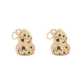 Paire de pendentifs gourde dorés évidés avec motifs de cœur et d'étoile pour bijoux DIY - Calebasse (Style 23) Or Mat