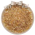 Goldene gemischte Glasperlen in Vintage-Reliefschale für DIY-Schmuckherstellung - Mischform Stil / 1.5-4.5mm (20g/Packung) / Aprikose