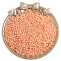 Bulk peach matte mineral glass seed beads for DIY jewelry and handmade bracelets - Dark Snow Bud