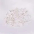 Cuentas espaciadoras cilíndricas plateadas con acabado metálico liso para joyas DIY - 2mm (Agujero 1mm) 100 piezas / Plata gruesa