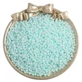 Light blue 2-4mm matte glass seed beads for DIY jewelry and bracelet making - Light Blue