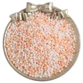 Matte finish white and cream orange glass seed beads for DIY jewelry making - Spring Bud And White