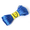 Rolle mit 2,5 mm glänzender blauer Kordel aus Polyesterseide für DIY Schmuckherstellung - 2.5MM Bündel / Dunkelblau