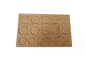 Bamboo bracelet design board with 15 circular sized grooves for jewelry making and measuring - Type B Design Board